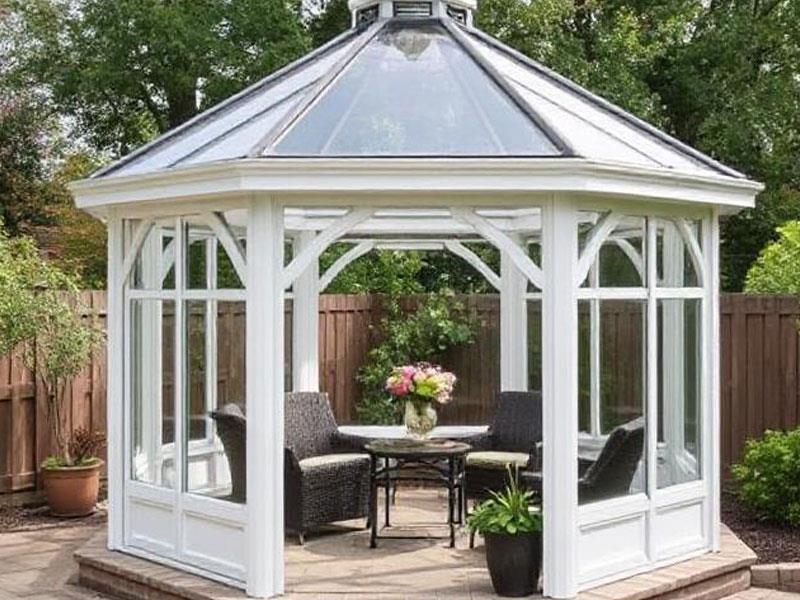 ساخت آلاچیق شیشه ای در شیراز با خدمات شیشه عباسی