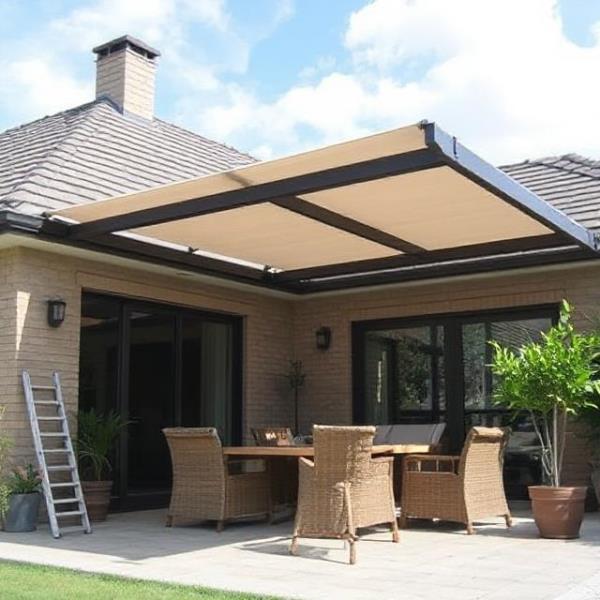 فروش و نصب سقف پارچه‌ای جمع‌شو در شیراز با شیراز سکوریت